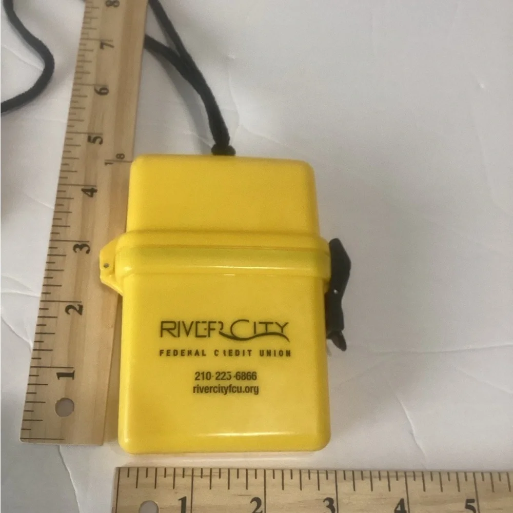 Yellow Waterproof Case with Lanyard